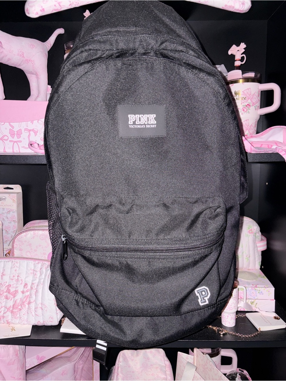 VS PINK black campus backpack